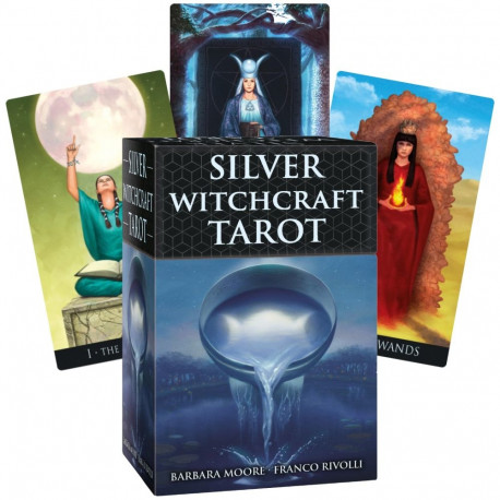 Tarot Card Deck - Silver Witchcraft Tarot (Premium) 78 Cards With Silver Edges, Multilingual Booklet
