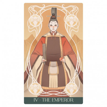 Tarot Card Deck - Japanese Art Nouveau Tarot (Premium) 78 Cards With Instruction Book Multilingual, 