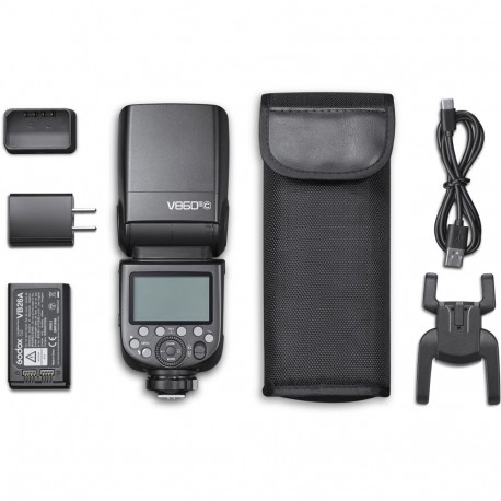Camera Flash Kit - Godox Speedlite V860III 60GN 20–200mm 2.4G Wireless Black