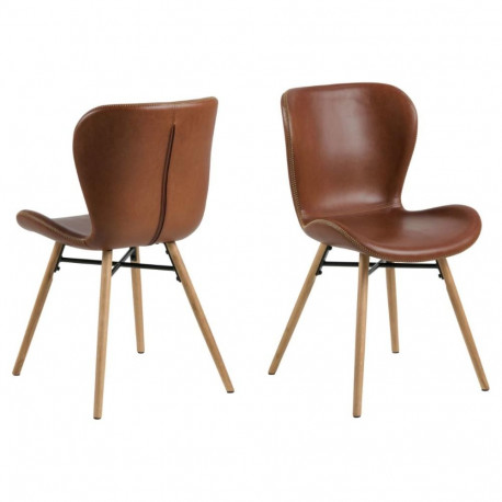 Söögitool BATILDA-A1, pruun