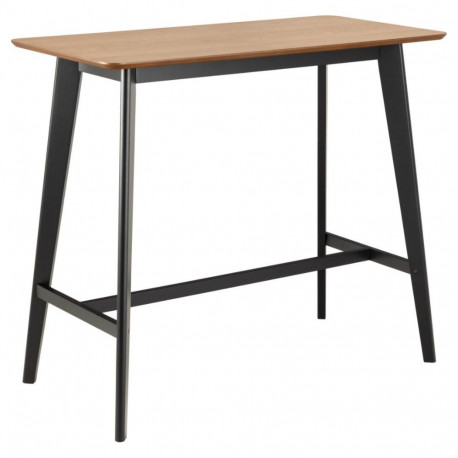 Baarilaud ROXBY 120x60x105 cm, tamm/must