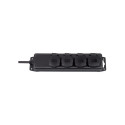 EXT CORD 1159960 2M BLACK IP44