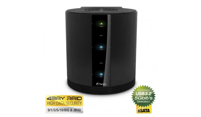 FANTEC SQ-35RU3e schwarz 4x3,5  SATA RAID HDD