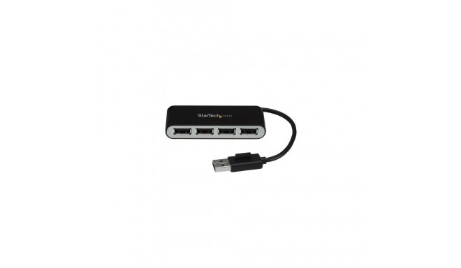 StarTech.com 4-Port Portable USB 2.0 Hub with Built-in Cable