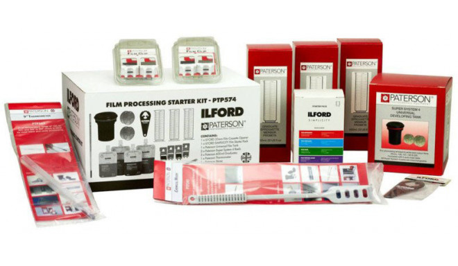 Ilford + Paterson filmi ilmutuskomplekt (avatud pakend)