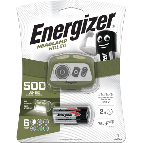 Energizer head light HDL50 Y25A32 (opened package)