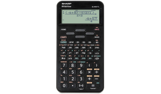 Sharp kalkulaator Scientific EL-W531TL-BBK, must