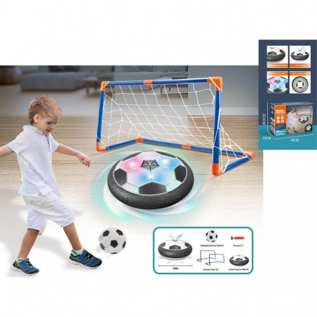 Leviteeriv jalgpall väravaga