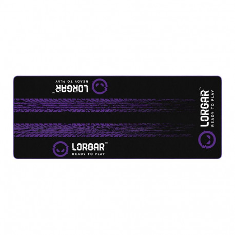LORGAR RX1FM, Sim Racing Floor Mat Advanced, Stitched edge, 1,700X700X3 mm, Black/purple
