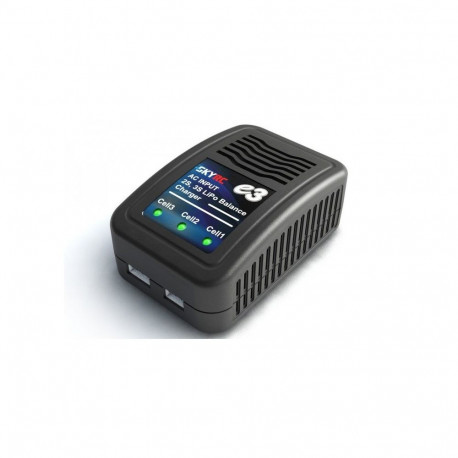 Battery Charger - SkyRC E3 LiPo Charger 2-3 Cell 1.2A 230V Mains Power Black