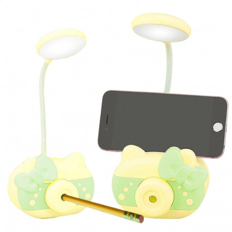 LED laualamp e320-2 pliiatsiteritajaga, kollane