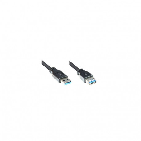 Alcasa 2711-S01 USB cable USB 3.2 Gen 1 (3.1 Gen 1) 1 m USB A Black