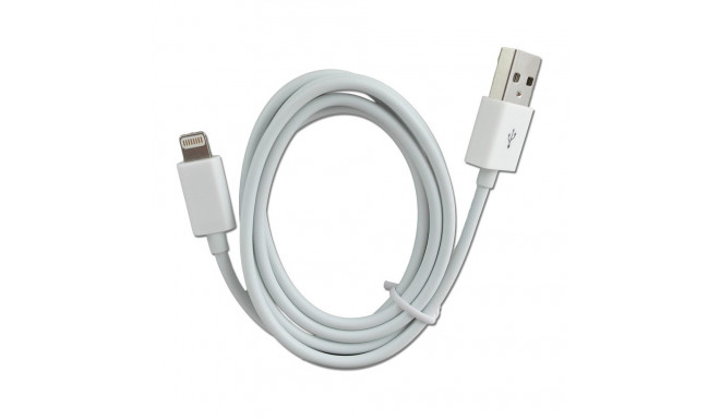 "2GO USB Lade-/Datenkabel Lightning 1m weiß"