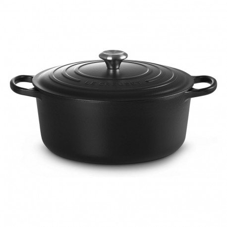"Le Creuset Signature Bräter rund 30 cm schwarz"