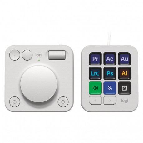 "Logitech MX Creative Console Pale Grey"