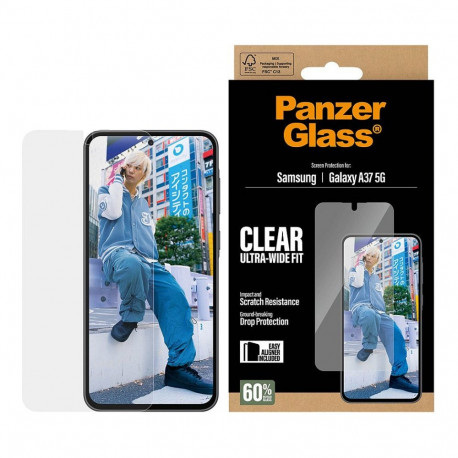 "PanzerGlass Displayschutz Samsung Galaxy A37 | Ultra-Wide Fit m. EasyAligner"