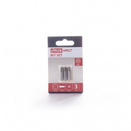 SCREWDRIVER BIT PZ3X25MM 3PCS