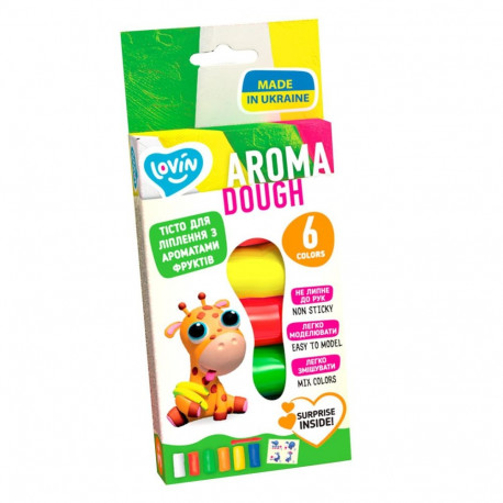 6 COLORS AROMA PLAY DOUGH SET