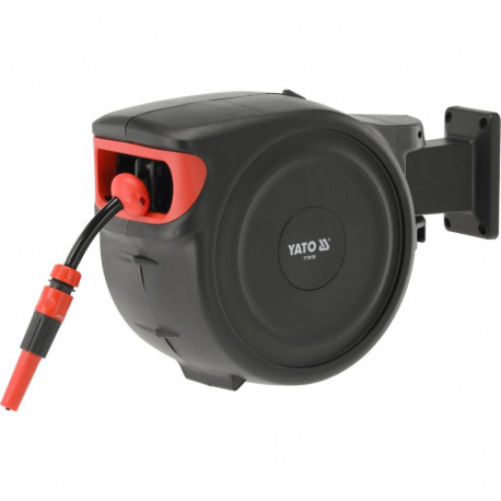 Yato AUTO REWIND HOSE REEL YT-90100, 15m, 1/2" (12.7mm), ABS, PVC, PP, POM, automatic rewind, wall b