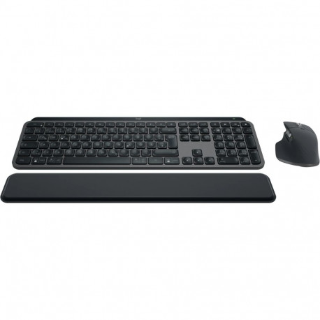 Logitech MX Keys S Combo (graphite, DE layout, scissor mechanism, Logi Bolt, Bluetooth, compatible w
