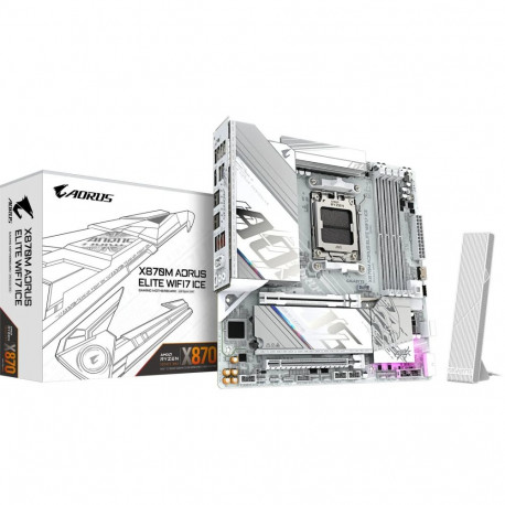 AORUS emaplaat X870M ELITE WIFI7 ICE, valge