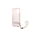 Guess Translucent Stap Case for iPhone 13 Pro Max - Pink