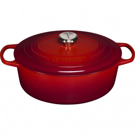 Le Creuset ovaalne ahjuvorm Signature 31cm (21178310602430), kirsipunane