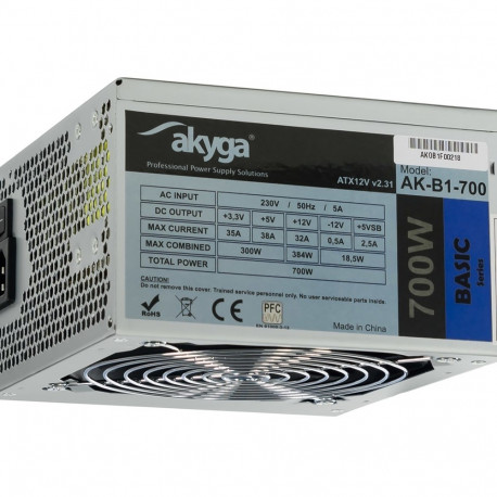 Akyga AK-B1-700 power supply unit 700 W 20+4 pin ATX ATX Grey