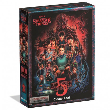 Puzzle 1000 NETFLIX STRANGER THINGS 5 Plakat Clementoni 37096