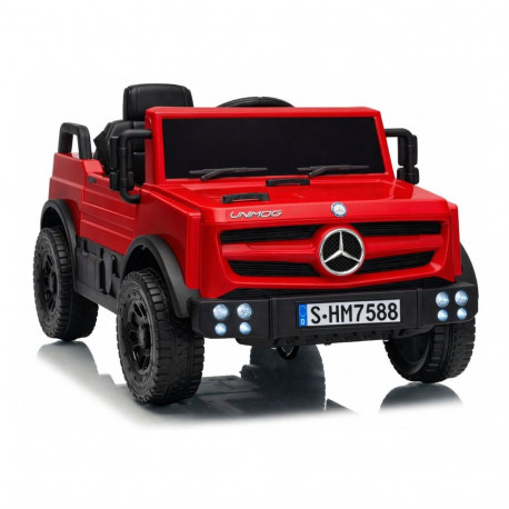 Mercedes elektriauto Unimog HM7588 6V4Ah, punane