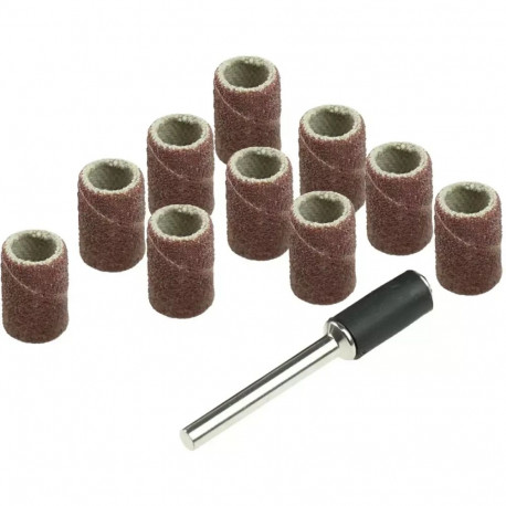 Taśma szlifierska 6.3mm,k60,k120, zestaw 11szt