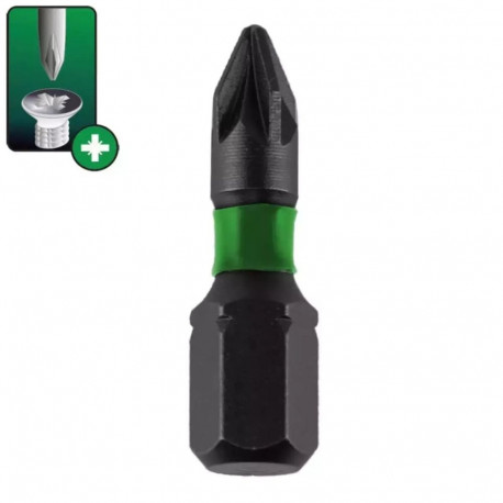 Löögikindlad kruvikeeraja otsakud Pozidriv PZ1/2/3x25mm, 3 tk