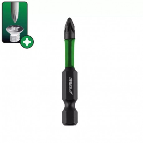 Löökkruvikeeraja otsikud Pozidriv PZ3 50mm, 2 tk blister