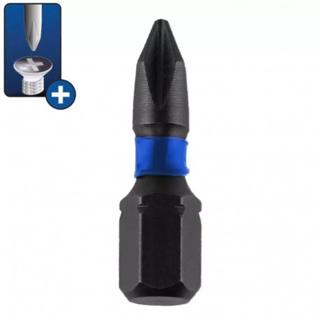 Phillips löökkruvikeeraja otsikud PH1/2/3x25mm 6tk, blister