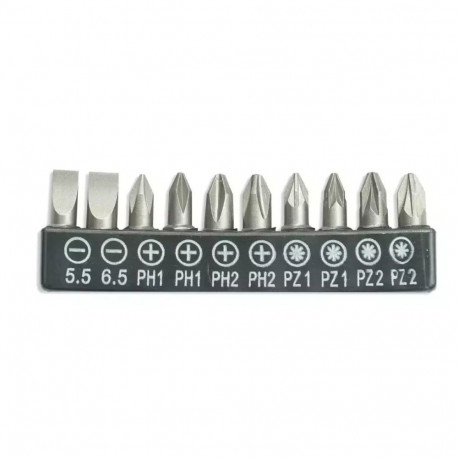 Otsakute komplekt 10tk 25mm sl5.5, 6.5, ph1/2-2tk, pz1/2-2tk