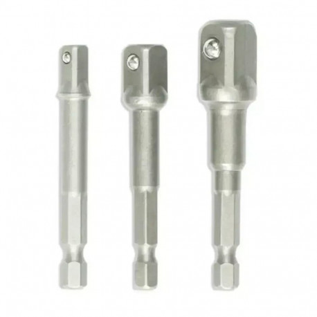 Zestaw adapterów do nasadek 3szt: 1/2", 1/4", 3/8"