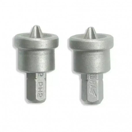 Ristpeaga otsakud piirikuga PH2x25mm 2tk, blister