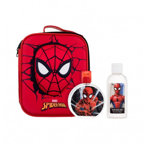 Marvel Spiderman Set Eau de Toilette (100ml) (Edt 100 ml + Shower Gel 100 ml + Cosmetic Bag)