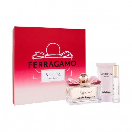 Ferragamo Signorina Eau de Parfum (100ml) (Edp 100 ml + Body Lotion 50 ml + Edp 10 ml)