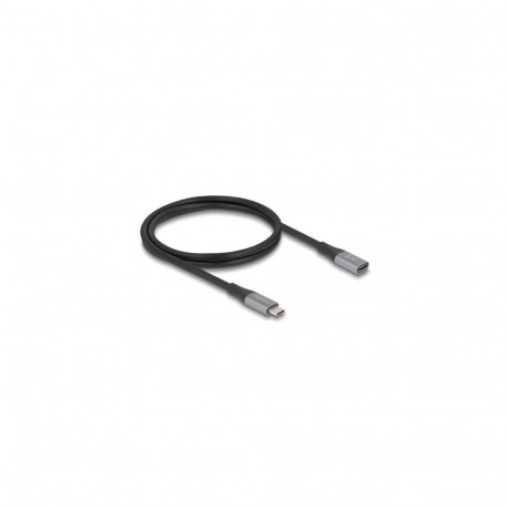 DeLOCK 81201 USB cable USB4 Gen 2x2 1 m USB C Black, Grey