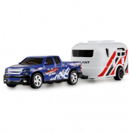 Amewi RC kastiauto haagissuvilaga Die Cast 1:64 RTR 6+, sinine