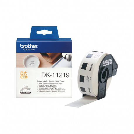 "Brother Versandetiketten DK-11219 (1.200 St.), wei 12 mm"
