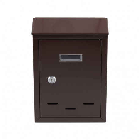 Vorel postkast 78542, 285x200x60mm, 0.6mm, tsingitud, pruun, 2 võtit