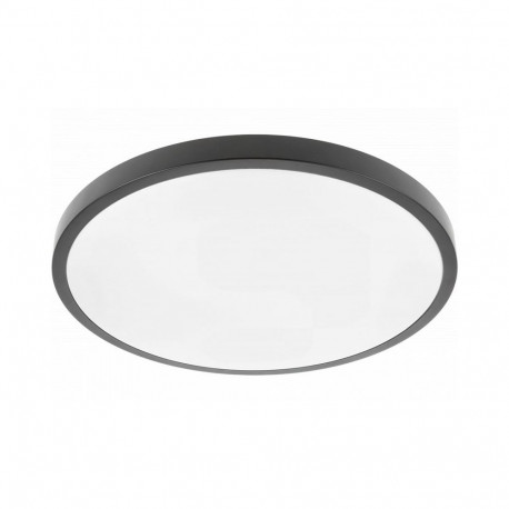 Griestu gaismeklis ATOL LED, Ø400mm, 4000K, 32W, 2560lm, PF>0.9, IP54, melns; LD-ATOL32W-NW-10 GTV