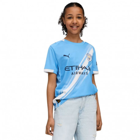 Puma laste särk Manchester MCFC Home Jersey Replica 780341 01 164cm, helesinine