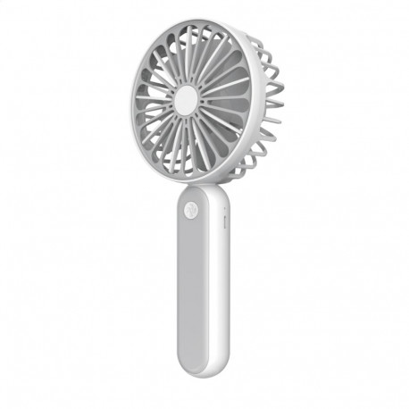 PLATINET RECHARGEABLE DESK FAN 1200 MAH 3W 3 SPEEDS WHITE/GREY [45246]