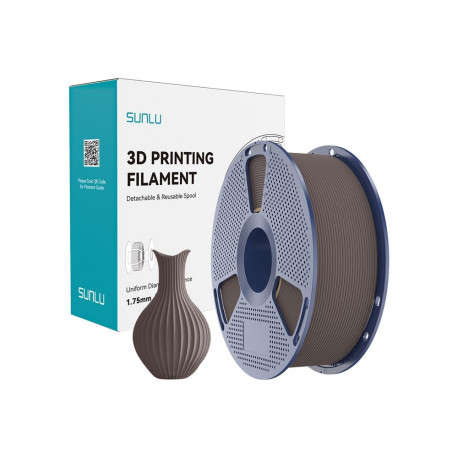 3D Printing Filament - Sunlu PLA Classic Chocolate 1.75 mm, 190–230°C, Matte Finish, Chocolate