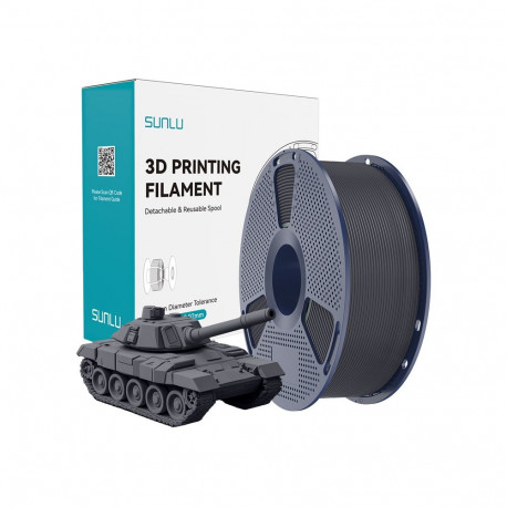 3D Printing Filament - Sunlu PLA+ High-Speed 1.75 mm Filament, Gray
