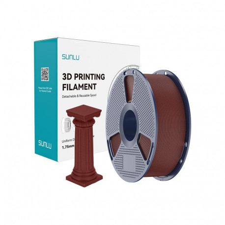3D Printing Filament - Sunlu PLA High-Speed Marble Filament 600 mm/s ±0.02 mm Brick Red