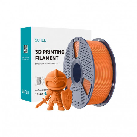 3D Printing Filament - Sunlu PLA+ 1.75 mm High Impact Resistance Sunny Orange